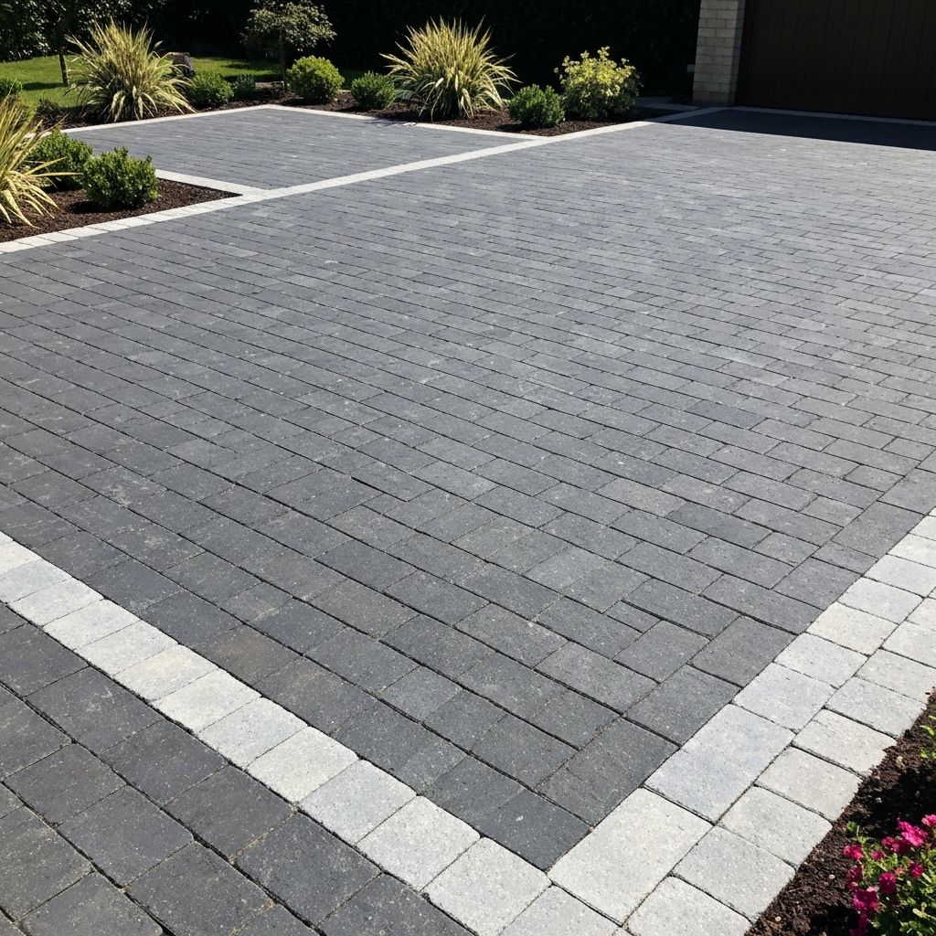 Block paving driveway example 1