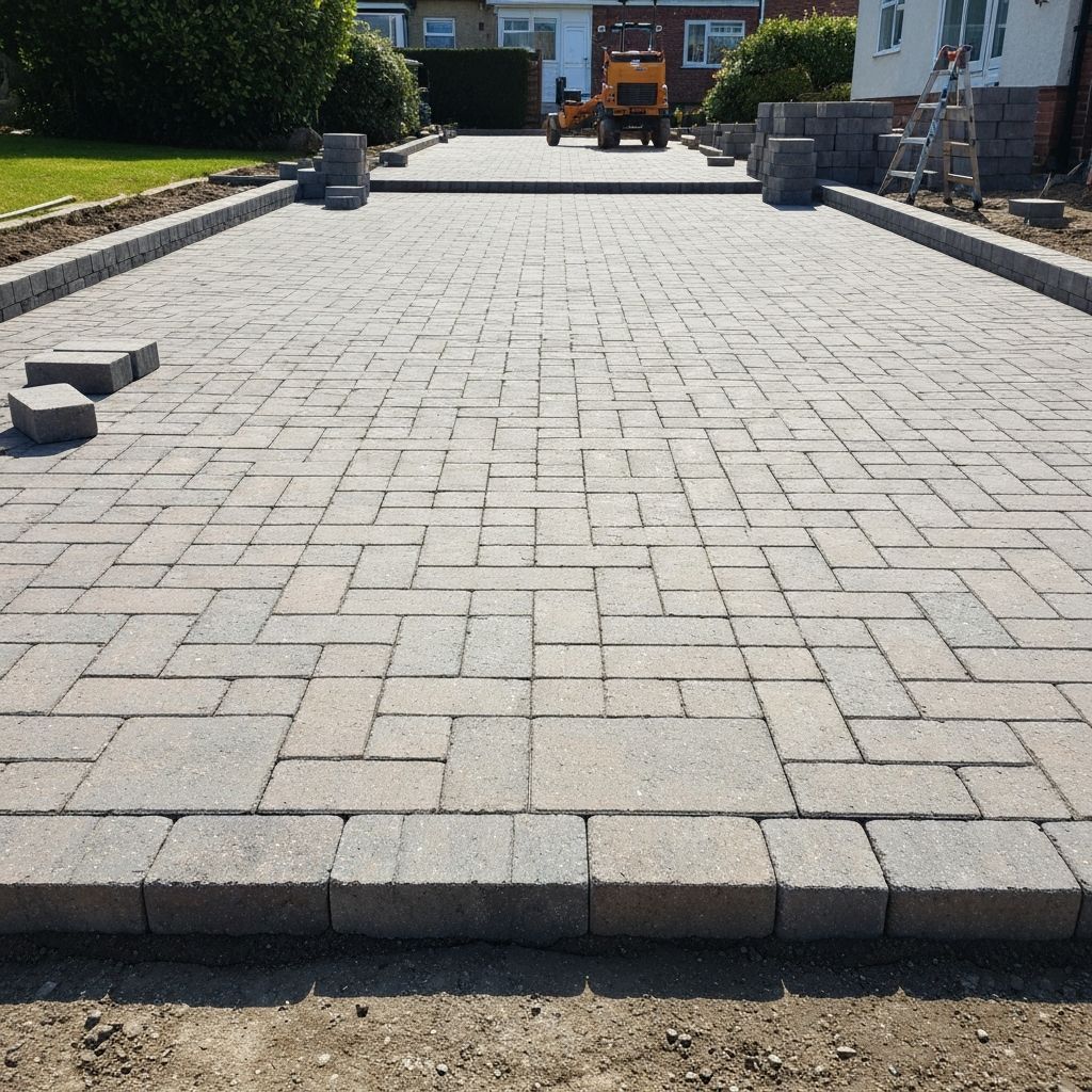 F&N Landscapes professional driveway installation