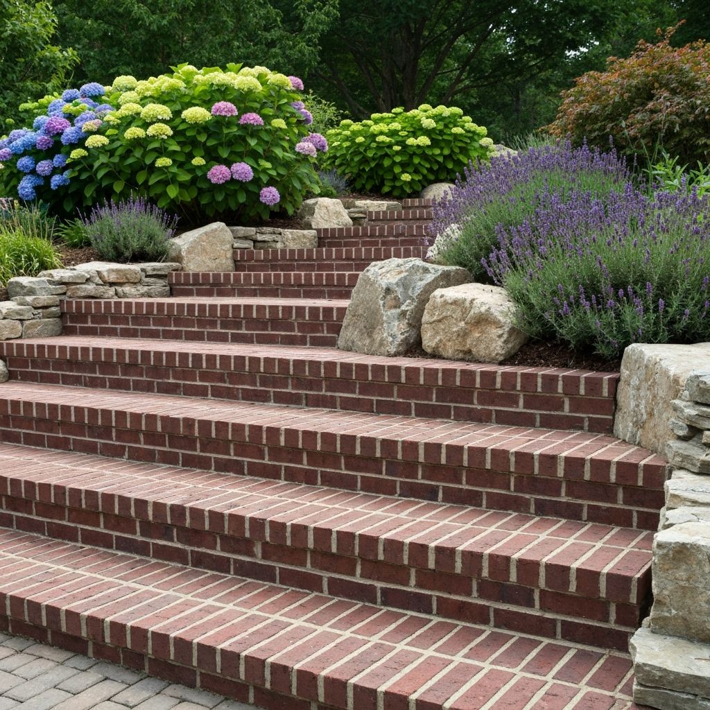 Quality brickwork and garden steps